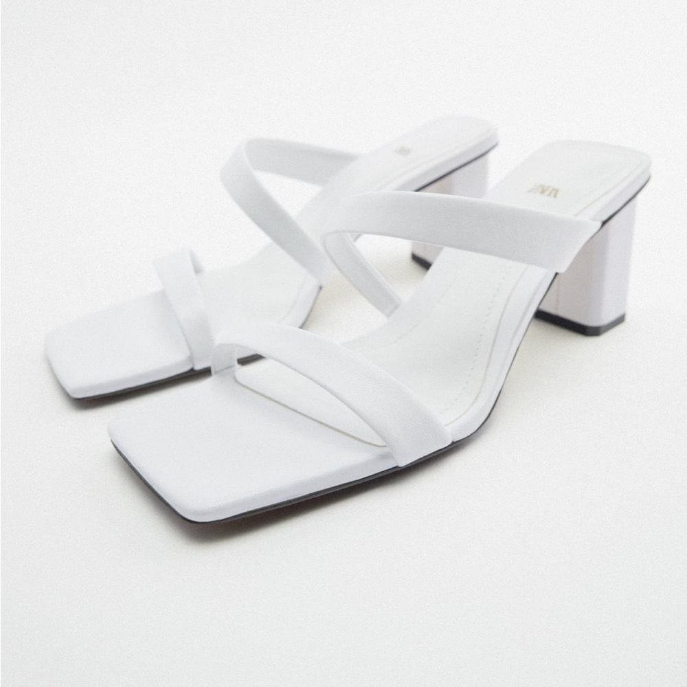 Zara Leather Strappy Sandals size 39